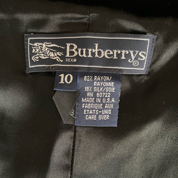 Burberrys velvet silk vintage corset black - Picture 7 of 7